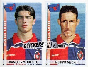 Sticker Modesto / Medri  - Calciatori 2000-2001 n. 454 - Panini