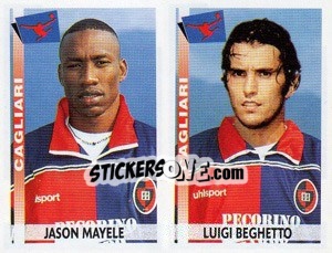 Sticker Mayele / Beghetto  - Calciatori 2000-2001 n. 459 - Panini