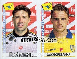 Sticker Marcon / Lanna  - Calciatori 2000-2001 - Panini
