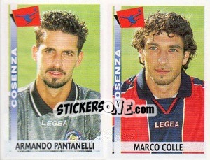 Sticker Pantanelli / Colle  - Calciatori 2000-2001 - Panini