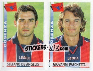 Figurina De Angelis / Paschetta  - Calciatori 2000-2001 - Panini