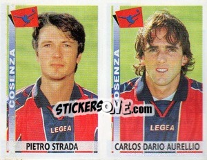 Sticker Strada / Aurellio  - Calciatori 2000-2001 - Panini