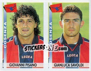 Figurina Pisano / Savoldi  - Calciatori 2000-2001 - Panini