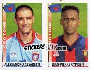 Sticker Cesaretti / Cyprien  - Calciatori 2000-2001 - Panini