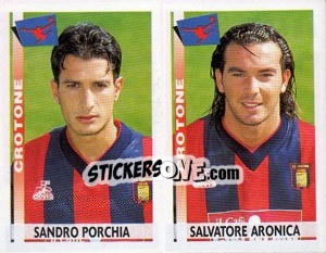 Sticker Porchia / Aronica  - Calciatori 2000-2001 n. 489 - Panini