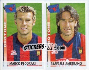 Sticker Pecorari / Ametrano  - Calciatori 2000-2001 n. 490 - Panini