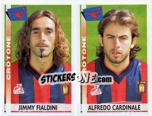 Sticker Fialdini / Cardinale  - Calciatori 2000-2001 - Panini