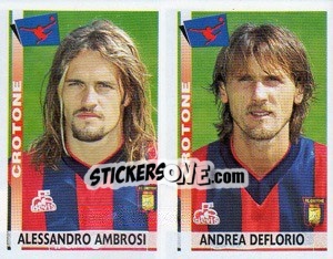 Sticker Ambrosi / Deflorio  - Calciatori 2000-2001 n. 496 - Panini