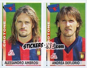 Cromo Ambrosi / Deflorio  - Calciatori 2000-2001 - Panini