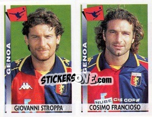 Sticker Stroppa / Francioso  - Calciatori 2000-2001 n. 513 - Panini