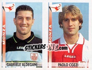 Sticker Aldegani / Cozzi  - Calciatori 2000-2001 - Panini