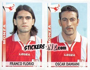 Sticker Florio / Damiani  - Calciatori 2000-2001 n. 521 - Panini