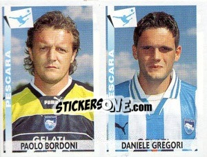 Sticker Bordoni / Gregori  - Calciatori 2000-2001 - Panini