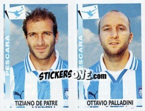 Sticker De Patre / Palladini  - Calciatori 2000-2001 - Panini