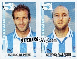 Sticker De Patre / Palladini  - Calciatori 2000-2001 n. 528 - Panini