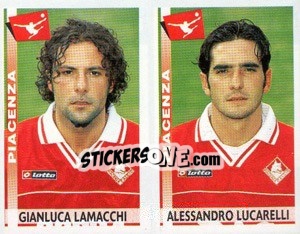Sticker Lamacchi / Lucarelli  - Calciatori 2000-2001 n. 534 - Panini