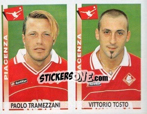 Sticker Tramezzani / Tosto  - Calciatori 2000-2001 n. 537 - Panini