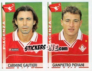 Figurina Gautieri / Piovani  - Calciatori 2000-2001 - Panini