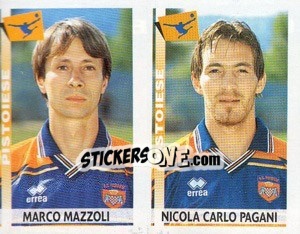 Sticker Mazzoli / Pagani  - Calciatori 2000-2001 n. 544 - Panini