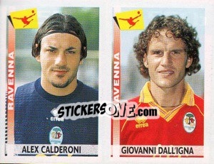 Sticker Calderoni / Dall'Igna  - Calciatori 2000-2001 n. 551 - Panini
