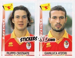 Sticker Cristante / Atzori  - Calciatori 2000-2001 n. 552 - Panini