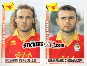 Sticker Pergolizzi / Chomakov  - Calciatori 2000-2001 n. 553 - Panini
