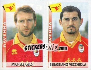 Sticker Gelsi / Vecchiola  - Calciatori 2000-2001 n. 557 - Panini