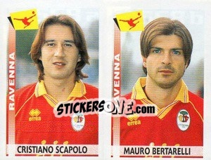Sticker Scapolo / Bertarelli  - Calciatori 2000-2001 - Panini