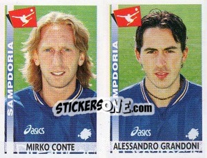 Sticker Conte / Grandoni  - Calciatori 2000-2001 n. 570 - Panini