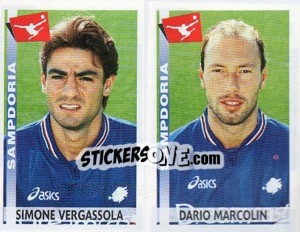 Sticker Vergassola / Marcolin  - Calciatori 2000-2001 - Panini