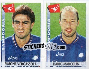 Sticker Vergassola / Marcolin  - Calciatori 2000-2001 n. 573 - Panini
