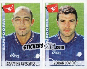 Sticker Esposito / Jovicic  - Calciatori 2000-2001 n. 577 - Panini