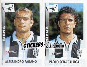 Figurina Pagano / Sciaccaluga  - Calciatori 2000-2001 - Panini