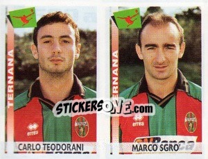 Cromo Teodorani / Sgro'  - Calciatori 2000-2001 - Panini