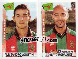 Sticker Agostini / Romualdi  - Calciatori 2000-2001 - Panini