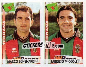 Figurina Schenardi / Miccoli  - Calciatori 2000-2001 - Panini