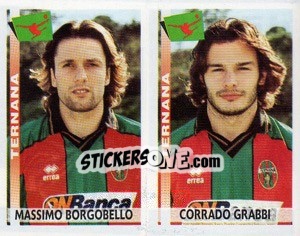 Sticker Borgobello / Grabbi  - Calciatori 2000-2001 n. 595 - Panini