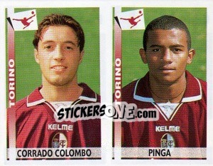 Sticker Colombo / Pinga  - Calciatori 2000-2001 n. 603 - Panini