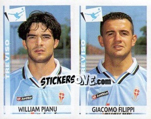 Sticker Pianu / Filippi  - Calciatori 2000-2001 - Panini