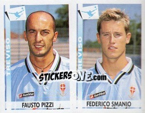 Sticker Pizzi / Smanio  - Calciatori 2000-2001 - Panini