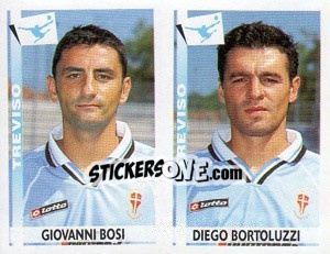 Sticker Bosi / Bortoluzzi  - Calciatori 2000-2001 n. 611 - Panini