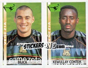 Sticker Bilica / Conteh  - Calciatori 2000-2001 n. 615 - Panini