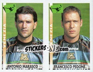 Sticker Marasco / Pedone  - Calciatori 2000-2001 n. 618 - Panini