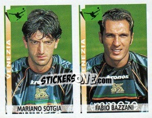 Sticker Sotgia / Bazzani  - Calciatori 2000-2001 - Panini