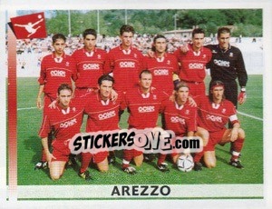 Figurina Squadra Arezzo - Calciatori 2000-2001 - Panini