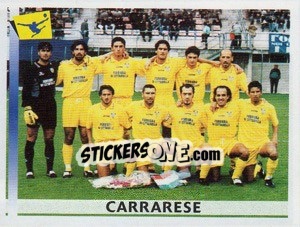 Cromo Squadra Carrarese - Calciatori 2000-2001 - Panini