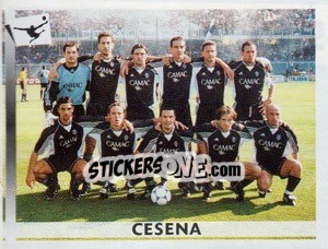 Figurina Squadra Cesena - Calciatori 2000-2001 - Panini