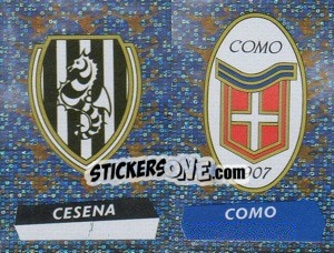 Sticker Scudetto Cesena/Como (a/b) - Calciatori 2000-2001 n. 633 - Panini