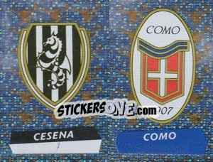 Cromo Scudetto Cesena/Como (a/b)