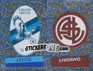Figurina Scudetto Lecco/Livorno (a/b) - Calciatori 2000-2001 - Panini